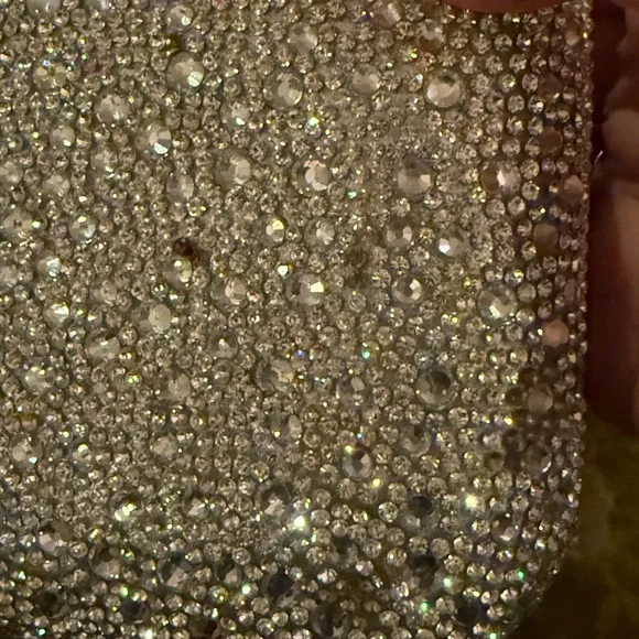 House of Harlow 1960  Silver Crystal Clutch! - Picture 12 of 13